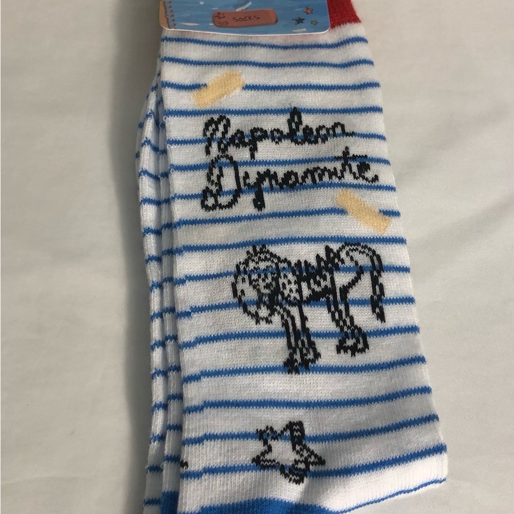 Crazy Socks Napoleon Dynamite Socks Striped Socks Retro Party Shoe SZ 6-12
